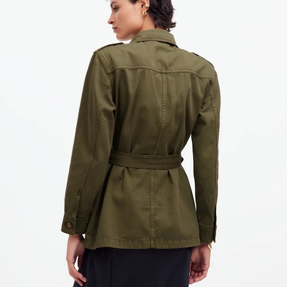 Madewell Chino Safari Jacket in Faded Ivy - Picture 2 of 6